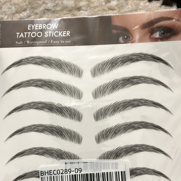 Eyebrow Tattoo Stickers 40 sets (style 09) - Picture 2 of 2